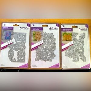 Crafters Companion Gemini Christmas Create A Card 3 Piece Metal Dies! Set Of 3